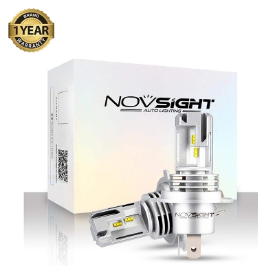 Picture of Novsight N30S LED. 1 Year Warranty. (H4 socket)(2pieces)(55W/12000LM per pair)(White 6000K)(High/Low Beam). For Car Only. Authorized Seller In Bangladesh