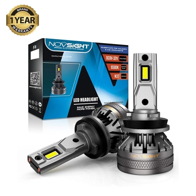 Picture of NovSight N37 LED. 1 Year Warranty. (H11 Socket)(2pieces)(120W/ 22000LM per pair)(White 6500K). For Car only. Authorized Seller In Bangladesh