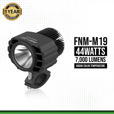 Picture of FNM-M19 LED Fog Light. 1 Year Warranty. Authorized NovSight Seller In Bangladesh. (2 Pieces) (44W/7000LM per pair), White 6000K