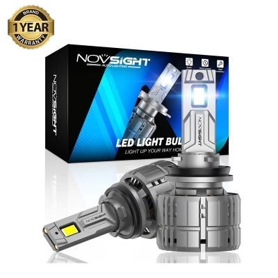 Picture of Novsight N60 ULTRA LED. 1 Year Warranty. (H11 Socket)(2pcs)(200W/ 40000LM per pair)(White 6500K) For Car Only. Authorized Seller in Bangladesh