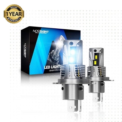 Picture of Novsight N62 LED 1 Year Warranty. (H4 Socket)(1 Piece)(45W/10000LM)(White Light)(High/Low Beam) For Car and Motorcycle Authorized Seller In Bangladesh