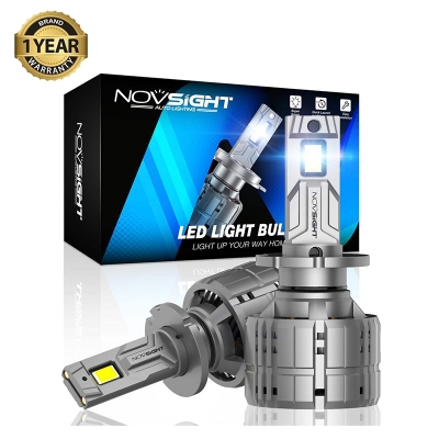 Picture of Novsight N60 ULTRA PROJECTION LED. 1 Year Warranty. (D2/4 Socket)(2pcs)(200W/ 40000LM per pair)(White 6500K) For Car Only. Authorized Seller in Bangladesh
