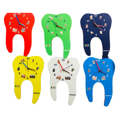 Picture of Dental Wall Clock Soundless-Multicolor