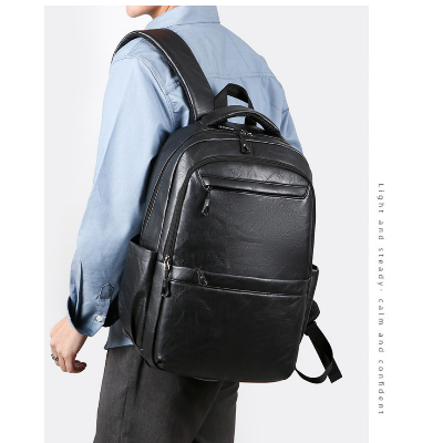 Picture of Style PU Leather Fashion Mens Backpack