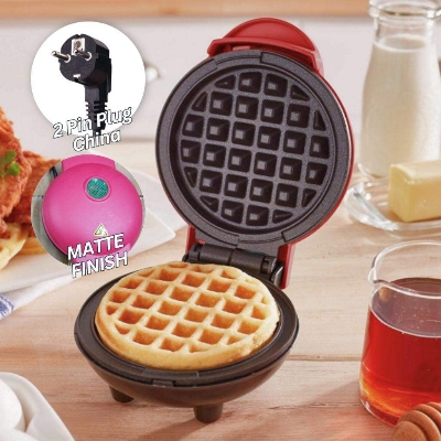 Picture of Mini Electric Waffle Maker & Pancake Griddle — Compact Portable Breakfast Machine - Multicolor
