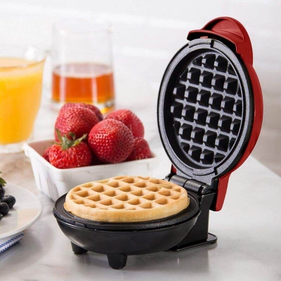 Picture of Mini Electric Waffle Maker & Pancake Griddle — Compact Portable Breakfast Machine - Multicolor