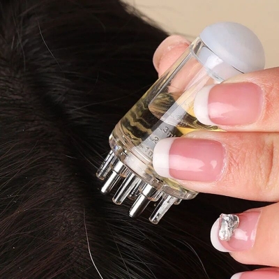 Picture of Scalp Applicator Liquid Comb Portable Mini Massage Comb Essential Oil Liquid Guiding Massager Anti Hair Loss Scalp Care Tools