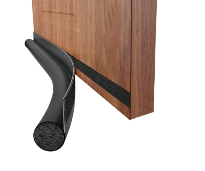 Picture of Self-adhesive Dust Stopper, Door Bottom Sealing Strip, Door Draft 37 inch Long - Black