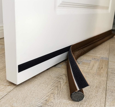 Picture of Self-adhesive Dust Stopper, Door Bottom Sealing Strip, Door Draft 37 inch Long - Black