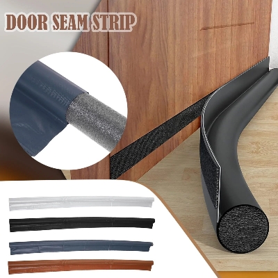 Picture of Self-adhesive Dust Stopper, Door Bottom Sealing Strip, Door Draft 37 inch Long - Black
