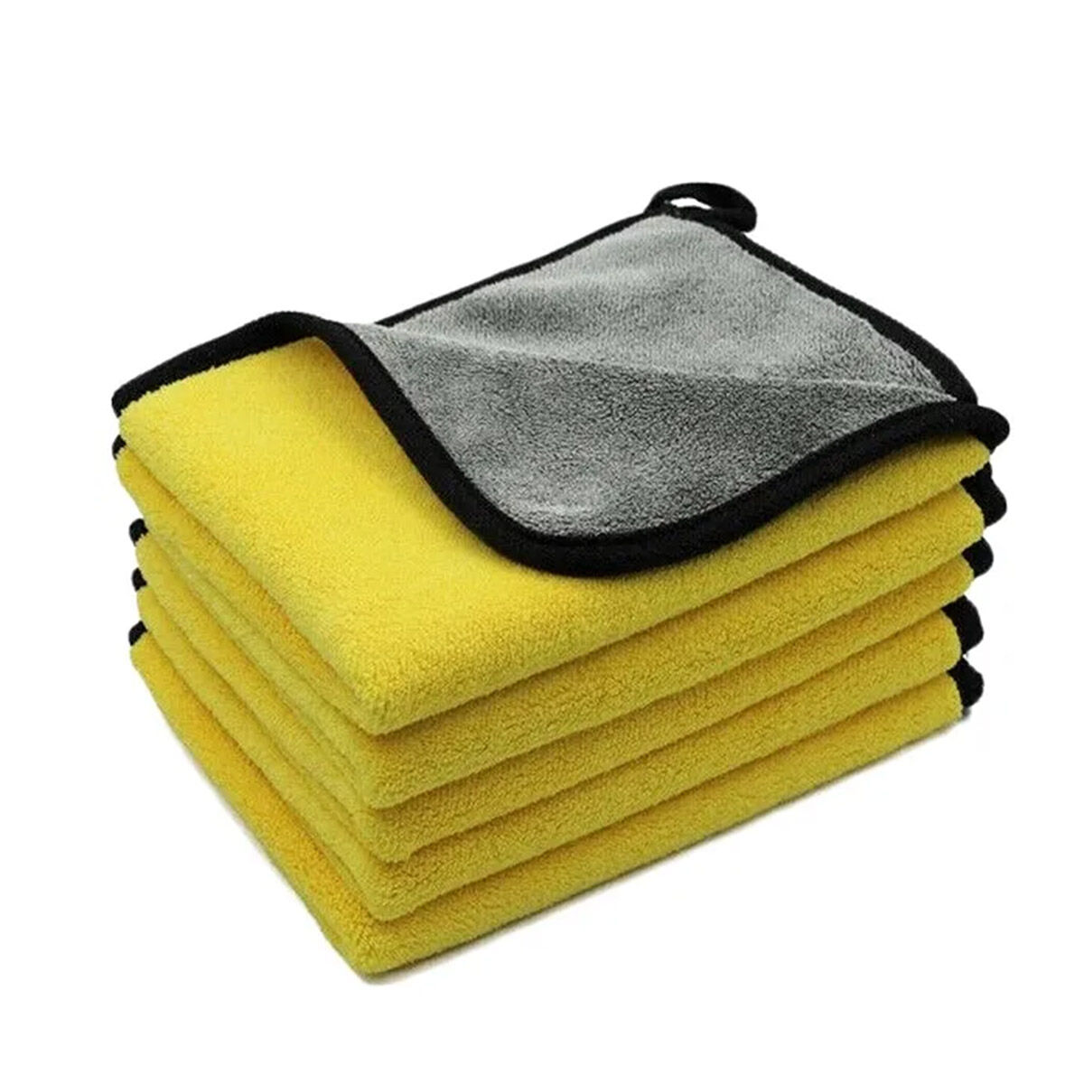 Picture of 30X30 cm Car Bike Wash Double Layer Ultra Soft Scratch Proof Microfiber Towel 
