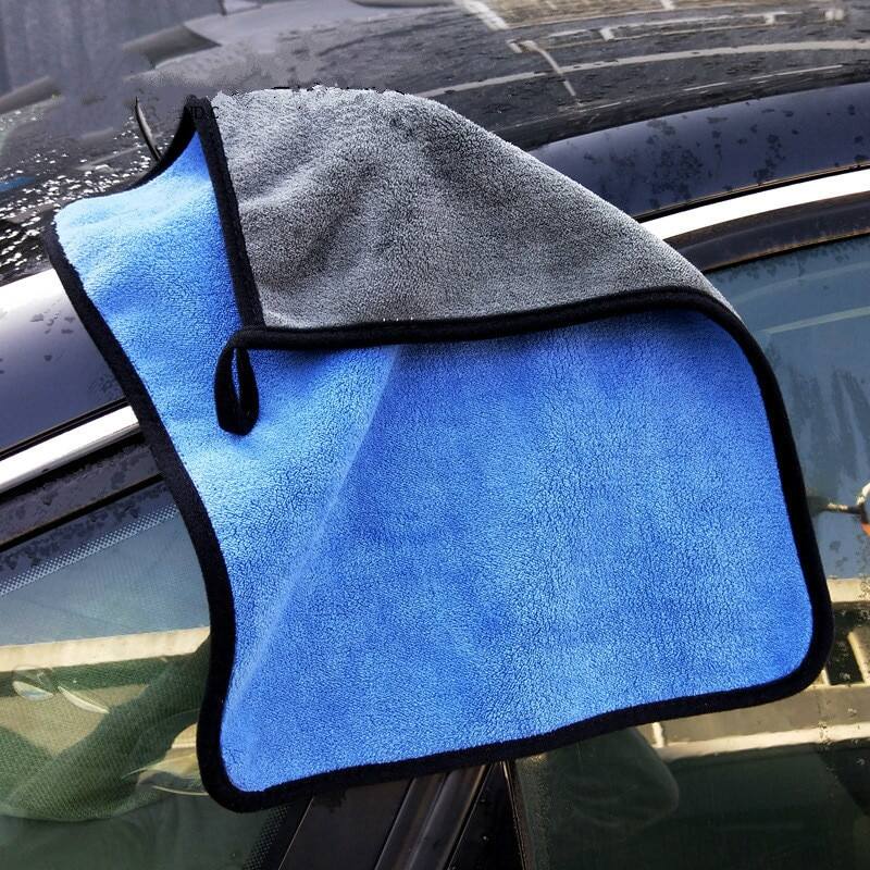 Picture of 30X30 cm Car Bike Wash Double Layer Ultra Soft Scratch Proof Microfiber Towel 