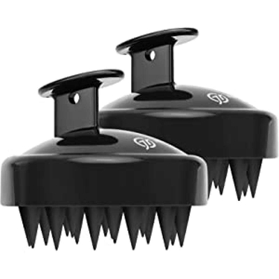 Picture of Hair Scalp Massager Shampoo Brush Soft Silicone Shampoo Brush Massage Shampoo Brush Clean Scalp Bath Comb Scalp Beauty Health 