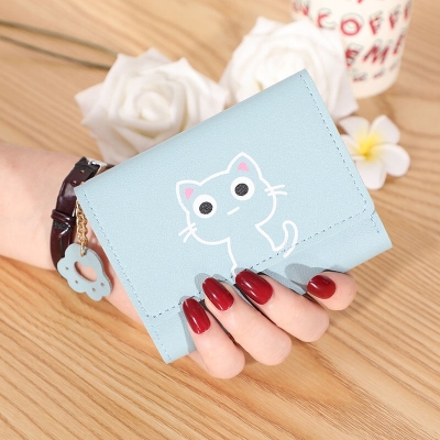Picture of PU Leather Students Style Leisure Mini Wallet Cute for women or Stylish and Fashionable Ladies Mini wallet for Women Simple Stylish or Printed Hand Bag for Girls/ Purse for Women Female Ladies mini bag  