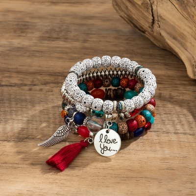 Picture of 4 Pieces Sets Crystal Bracelets for Women and girls or Crystal Bracelets for Women and girls  