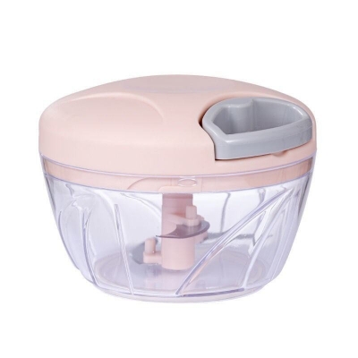 Picture of Mini Kitchen Gadget - Handy Plastic PS Garlic Blender, Meat Foam Food Machine, 3 Blade Stainless Steel, Pull String - 350Ml Multicolor 