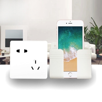 Picture of Mobile Phone Charging Hanging Holder Multifunction Wall Mounted or Wall Mount Bracket Punch-free Hook Kitchen Bathroom Toilet Toilet Bedroom Bedside Storage  