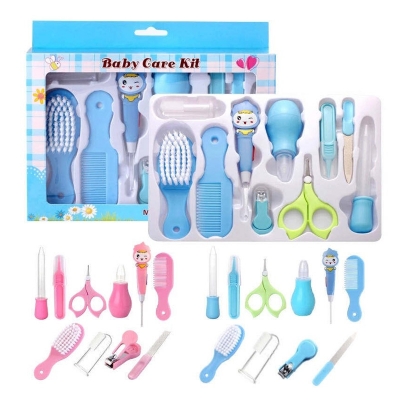 Picture of 10Pcs Set Baby Nail Trimmer Healthcare Kit Health Care Kit Portable Newborn Baby Grooming Kit Nail Safety Care Set  