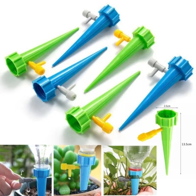 Picture of 5 Pcs Self Watering Device Plant Watering Spike Indoor home garden Automatic drip irrigation system flower pvc self water saving Multicolor 