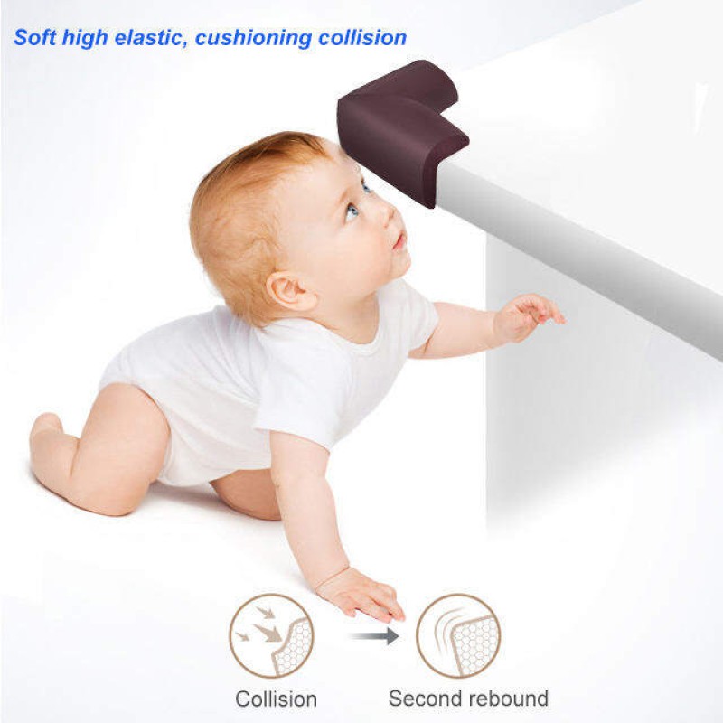 Picture of 4 Pcs Baby Edge Corner Guards Safe Corner Protector Table Edge Corner Cushion for Child Safety Multicolor 
