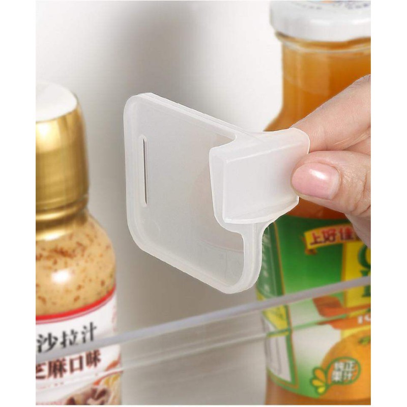 Picture of Telescopic Divider Kitchen Refrigerator Small Items Food Storage Partition Free Adjustment Snap-on Grid Clip  