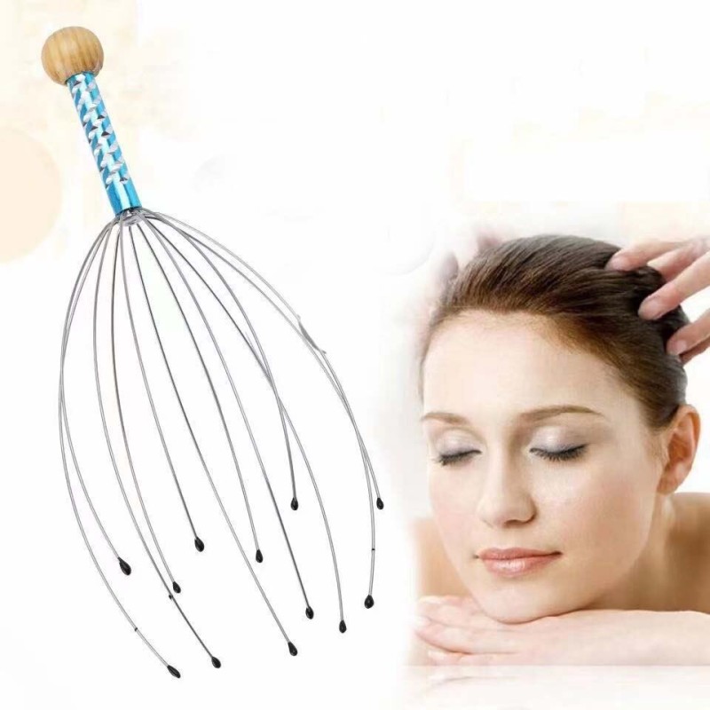 Picture of 1 Pcs Head Scratcher Octopus Head Massager Steel Wire Scalp Massager Scalp Relaxation Multicolor 