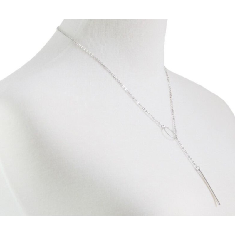 Picture of Stick Pendant Necklace Hollow Girl Long Link Chain Neckless for girls and women's or Stick Pendant Necklace  