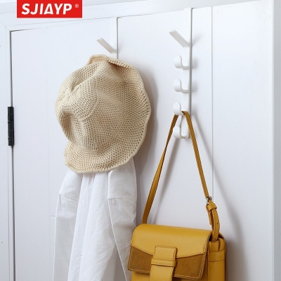 Picture of 1 Pcs Hanger Behind The Door No Punch Wall Hanger Artifacts on The wall hanger Clothes Hat Coat Hooks Handbag Towel Hook  