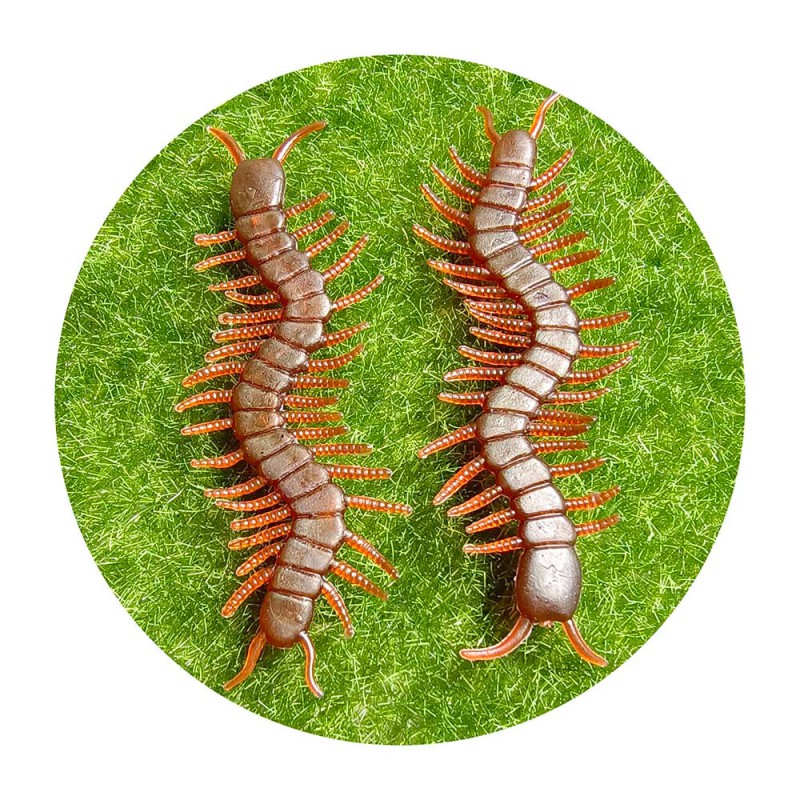 Picture of 10 Pcs Simulated Centipede Creative Novel Humorous Fun Toys April Fool Day Halloween Toy Accessories Centipede Toddlers Gifts Multicolor 