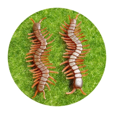 Picture of 10 Pcs Simulated Centipede Creative Novel Humorous Fun Toys April Fool Day Halloween Toy Accessories Centipede Toddlers Gifts Multicolor 