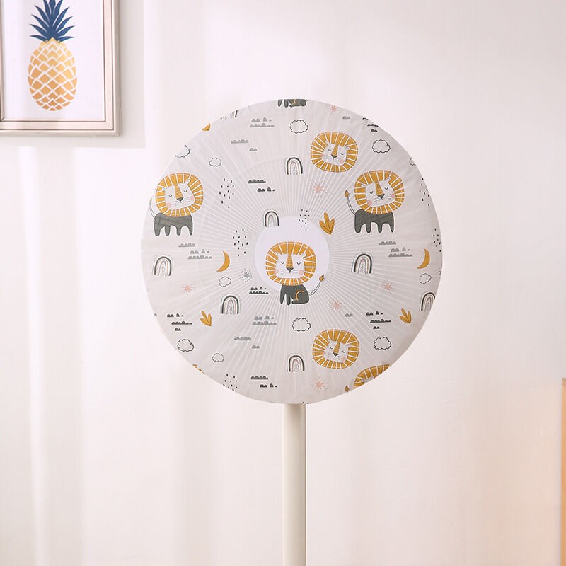 Picture of Peva Material Kids Finger protect Electric fan Guard Proof Case Storage Bag Cover Stand fan Dust Fan Cover Up To Size 45 Cm Multicolor 