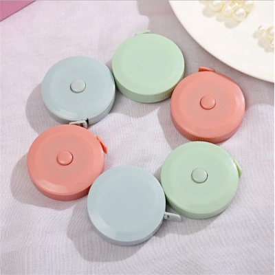 Picture of 1 Pcs Portable tape measure student cute small tape Measuring Tools Sewing Tailor Craft 1.5M Soft Tape Measure Stationery Double Scale Body Sewing Flexible Measurement Ruler Multicolor 