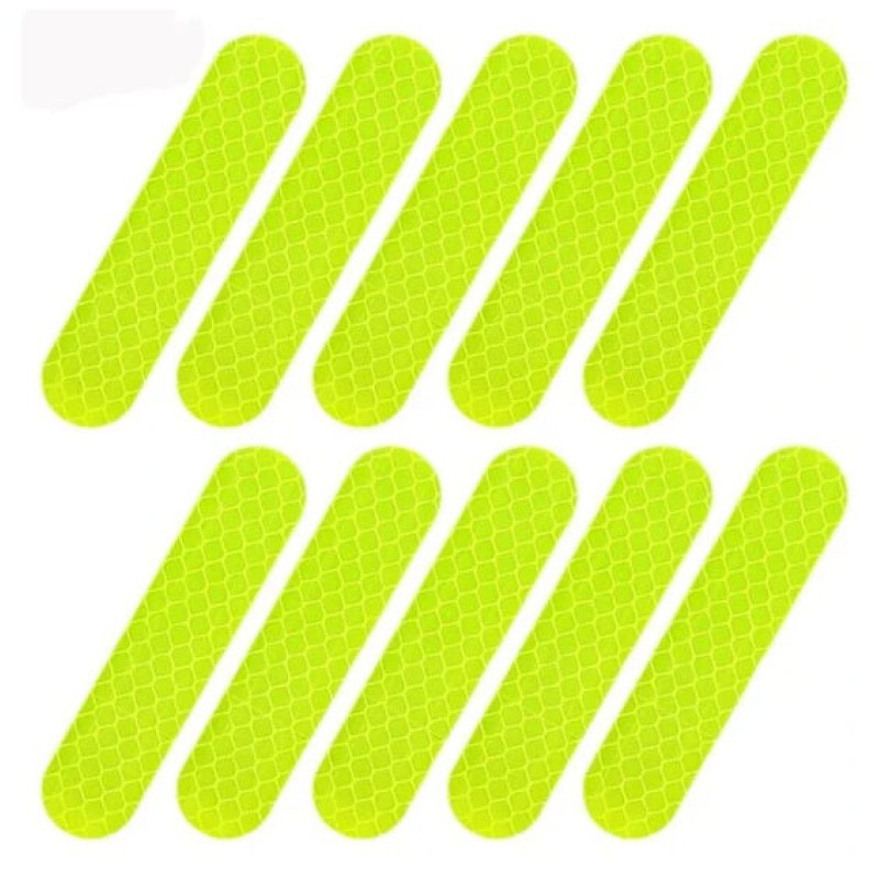 Picture of 4 Pcs Helmet Reflective Sticker Car Safety Reflective Film Night Rear Warning Electric Motorcycle  