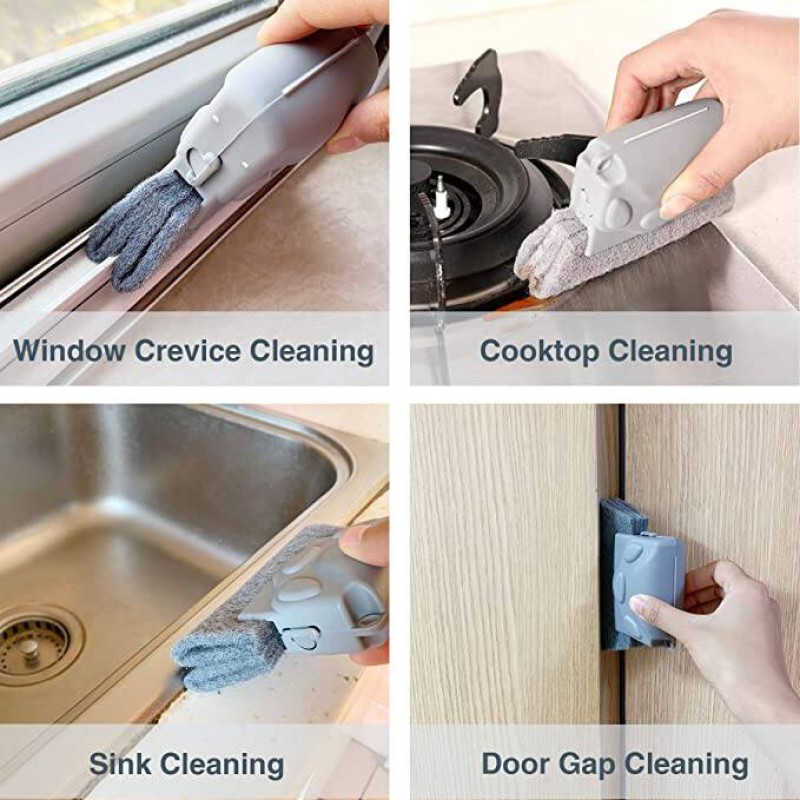 Picture of 1 Pcs Household Window Slot Groove Cleaning Tool Scraper Brush for Cleaning Door and Window Gutters and Cracks Multicolor 