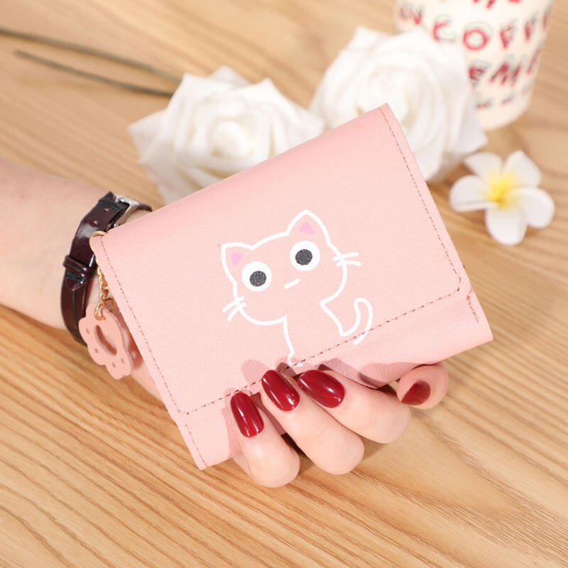 Picture of PU Leather Students Style Leisure Mini Wallet Cute for women or Stylish and Fashionable Ladies Mini wallet for Women Simple Stylish or Printed Hand Bag for Girls/ Purse for Women Female Ladies mini bag  