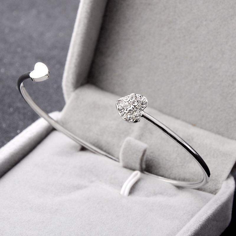 Picture of LOVE HEART WOMEN CRYSTAL ZIRCON CUBIC BRACELET  
