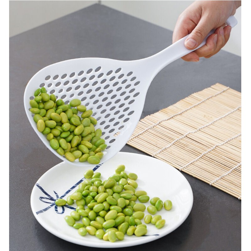 Picture of Dropshipping Kitchen Accessories Resistant Food Noodle Colander Long Handle Strainer Spoon  