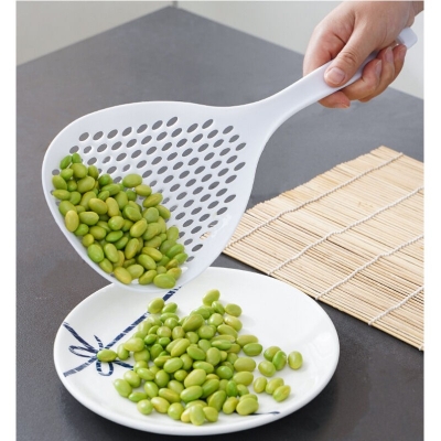 Picture of Dropshipping Kitchen Accessories Resistant Food Noodle Colander Long Handle Strainer Spoon  