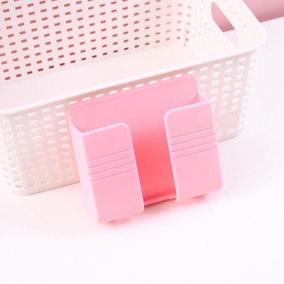 Picture of 1pcs Wall Mounted Organizer Storage Box Remote Control Mounted Mobile Phone Plug Wall Holder Charging Multifunction Holder Stand - cloth stand  