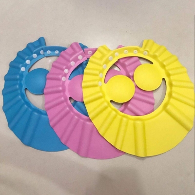 Picture of Children's showercap baby bath shampoocap adjustable mother and baby supplies shampoocap children Multicolor 