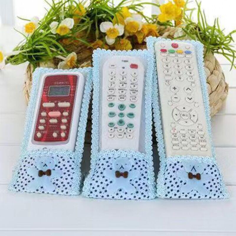 Picture of 1 Pcs TV Remote Control Cover Air condition Remote Control Cover Textile Protective Bag Doll Disgne  