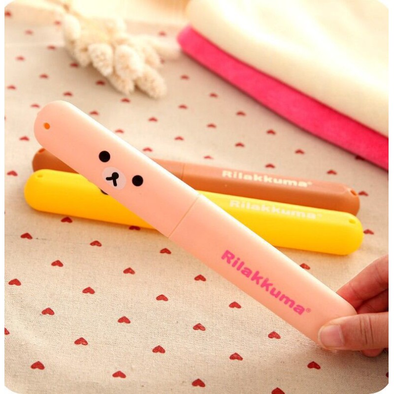 Picture of 2 Pcs Travel Plastic Toothbrush Case Tooth Brush Box Holder Dust proof toothbrush storage box Multicolor 