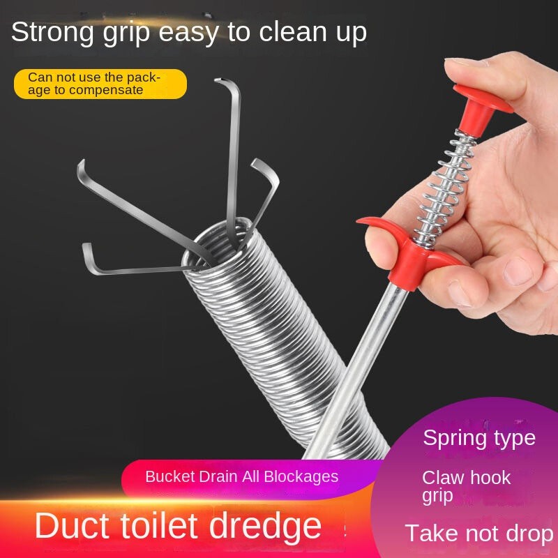 Picture of Pipe Bendable Sink Tub Bathroom Dredge Kitchen Cleaning Tools Spring Drain Clog Cleaner  
