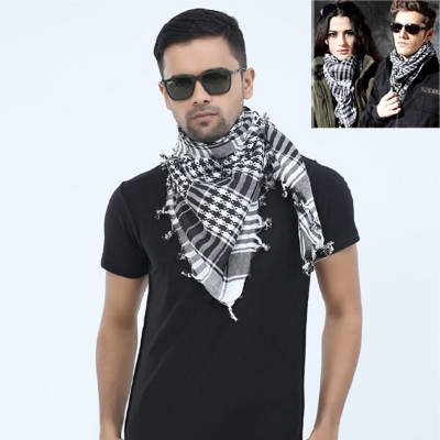 Picture of Premium Head Cover Factory Direct Supply Set A Arab scarf Soft Cotton Cloth Comfortable Winter Fabric Haji Rumal Gamcha Hijab Muslim Busana Nice Design Islamic Item Tie Cap Hazi Pagri Towel Men Women Hejab Tupi Hat for all Black & Red Color (One size)