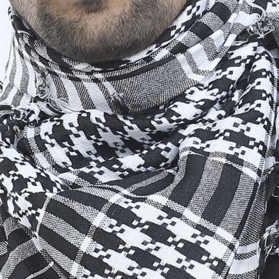 Picture of Premium Head Cover Factory Direct Supply Set A Arab scarf Soft Cotton Cloth Comfortable Winter Fabric Haji Rumal Gamcha Hijab Muslim Busana Nice Design Islamic Item Tie Cap Hazi Pagri Towel Men Women Hejab Tupi Hat for all Black & Red Color (One size)