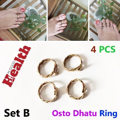 Picture of Premium Quality - 4 PCS Leg Finger Ring Set B Adjustable Fashionable for Female Girls and Women Multi color - Couture - High-end