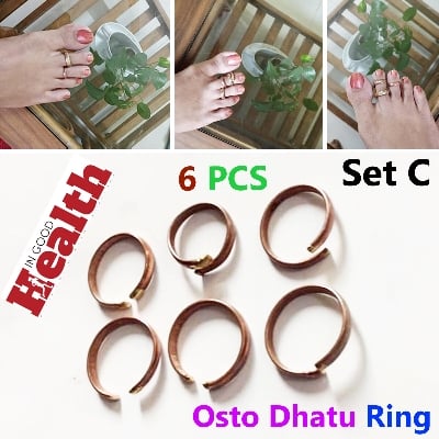 Picture of Trendsetter - Fashion Innovator - Highly Durable - 6 PCS Leg Finger Ring Set C Adjustable for Women Multi color - Sustainable Choice