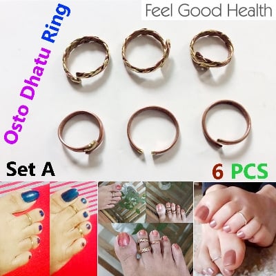 Picture of Trendsetter - Fashion Innovator - Upscale Need - 6 PCS Leg Finger Ring Set A Adjustable for Female Multicolor - Sensible - Must Have