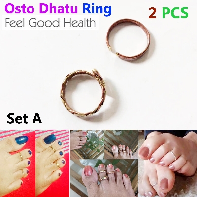 Picture of Highly Sustainable - 2 PCS Leg Finger Ring Adjustable Set A for Women Multi color - Durabilty Assured - Designed - Urban Vibes