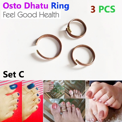 Picture of Premium Quality - 3 PCS Leg Finger Ring Set C Adjustable for Women Multicolor - Modern - Choice Expression - Designed - Urban Vibes